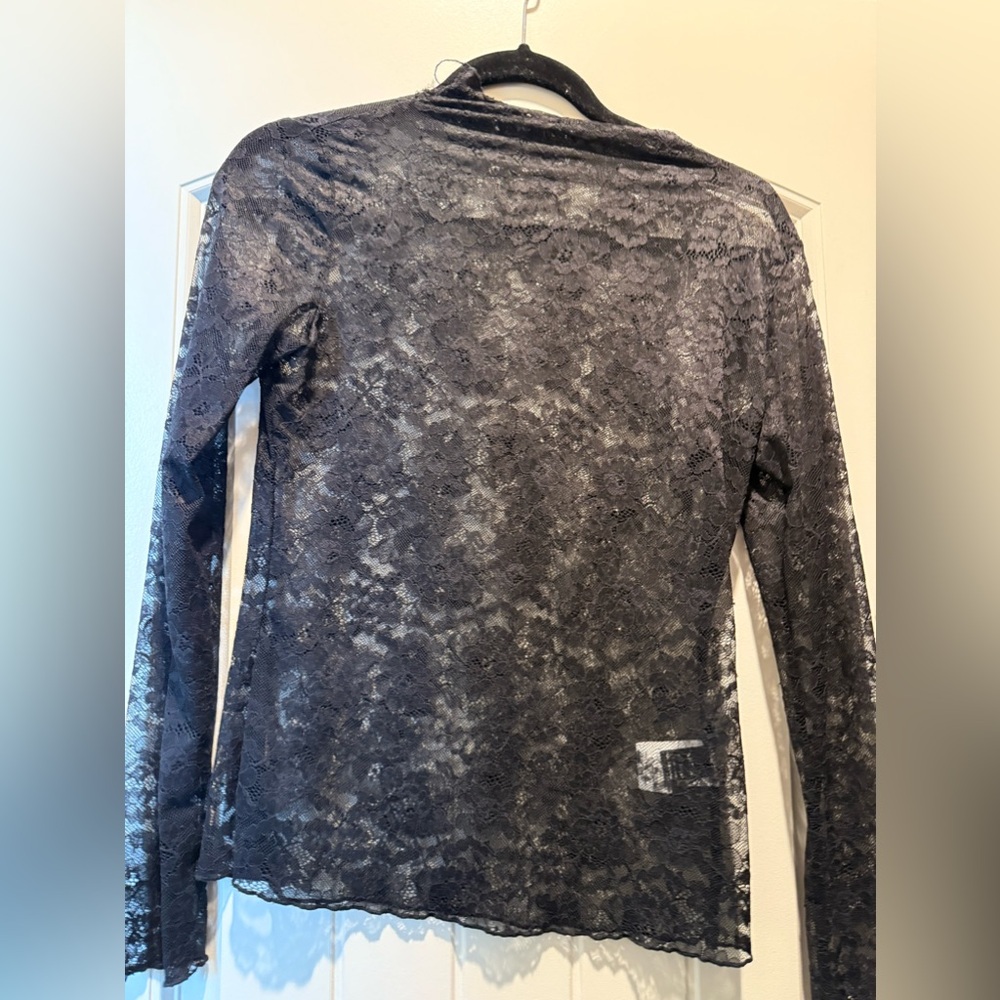 Lace under top
